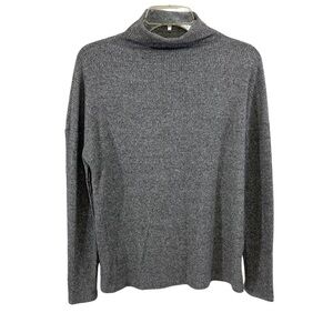 A New Day Gray Sweater Mock Turtleneck Cowl Neck - Small